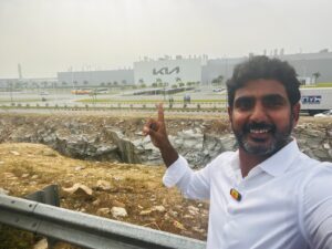 Nara Lokesh KIA Selfie Challenge