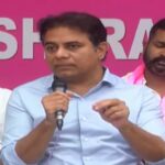 brs party working president ktr press meet at telangana bhavan
