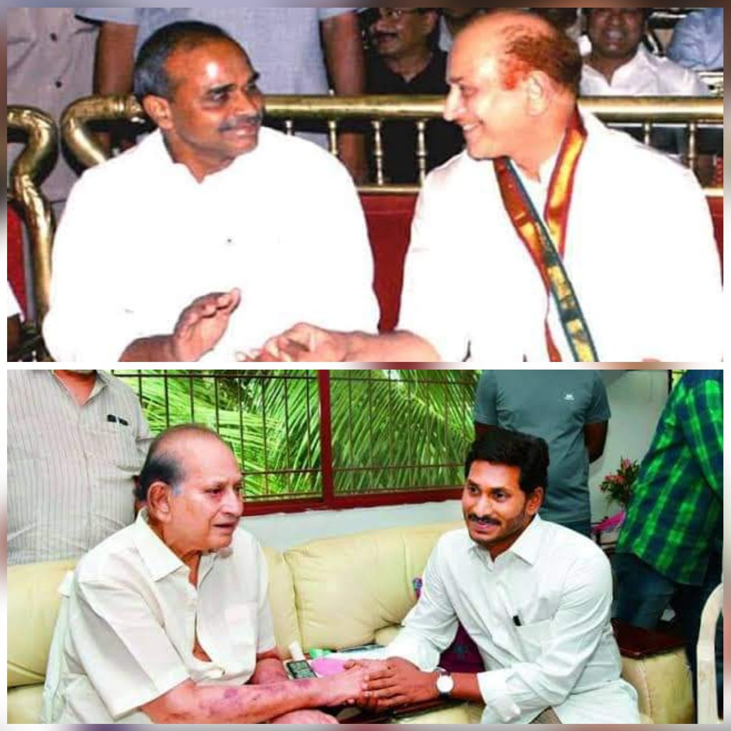 Jagan and YS photos