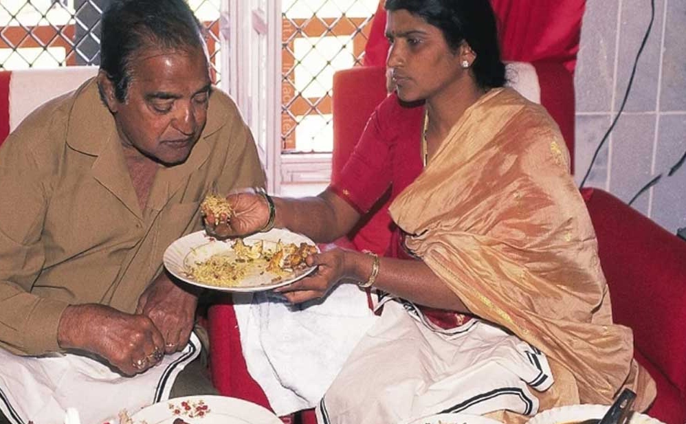 Nandamuri Taraka Ramarao and Wife Lakshmi Parvathi