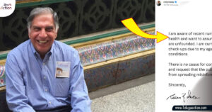 ratan naval tata last post in his Social media Account